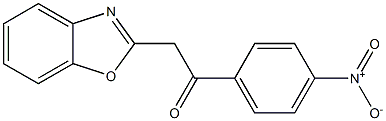 1-(4-Nitrophenyl)-2-(benzoxazol-2-yl)ethan-1-one 结构式