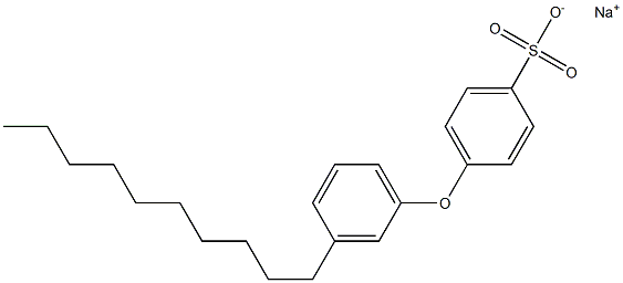 4-(3-Decylphenoxy)benzenesulfonic acid sodium salt 结构式
