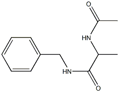 2-Acetylamino-N-benzylpropionamide Struktur