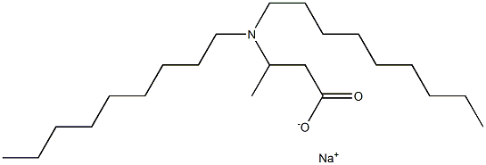 3-(Dinonylamino)butyric acid sodium salt