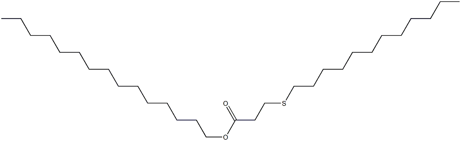 3-(ドデシルチオ)プロピオン酸ペンタデシル 化学構造式
