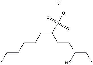 3-Hydroxydodecane-6-sulfonic acid potassium salt Structure