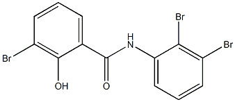 2',3,3'-Tribromo-2-hydroxybenzanilide 结构式