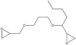 2,2'-[1-Butyl-1,3-propanediylbis(oxymethylene)]bis(oxirane) Structure