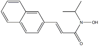 (E)-3-(2-Naphthalenyl)-N-isopropyl-2-propenehydroxamic acid Struktur