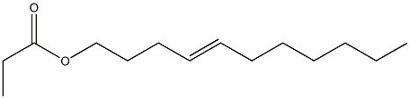 Propionic acid 4-undecenyl ester 结构式