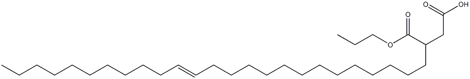 3-(14-Pentacosenyl)succinic acid 1-hydrogen 4-propyl ester 结构式