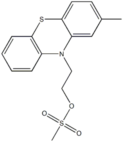 Methanesulfonic acid 2-(2-methyl-10H-phenothiazin-10-yl)ethyl ester Struktur