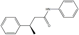 [R,(-)]-3,N-ジフェニルブチルアミド 化学構造式