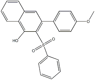 2-Phenylsulfonyl-3-(4-methoxyphenyl)-1-naphthol