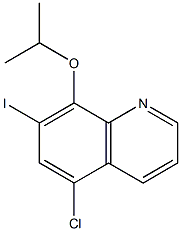 5-Chloro-7-iodo-8-(isopropyloxy)quinoline,,结构式