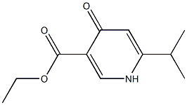 6-Isopropyl-4-oxo-1,4-dihydropyridine-3-carboxylic acid ethyl ester Structure