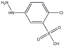 2-Chloro-5-hydrazinobenzenesulfonic acid Struktur