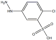 2-Chloro-5-hydrazinobenzenesulfonic acid Structure