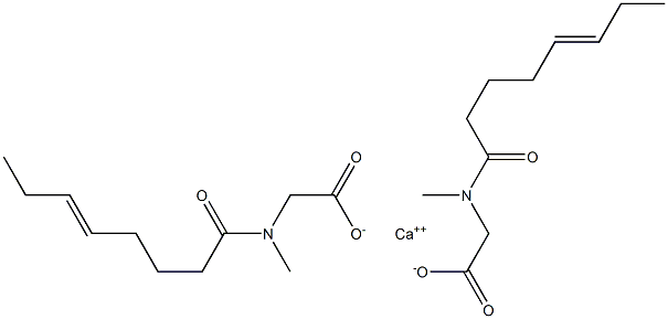 Bis[N-methyl-N-(5-octenoyl)glycine]calcium salt,,结构式