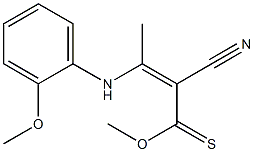  2-Cyano-3-(2-methoxyphenylamino)-3-methylthioacrylic acid methyl ester