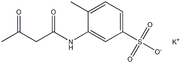 3-(Acetoacetylamino)-4-methylbenzenesulfonic acid potassium salt 结构式