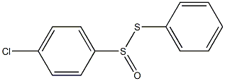 4-Chlorobenzenesulfinothioic acid S-phenyl ester Struktur