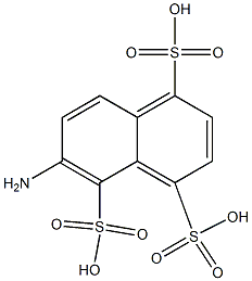 6-Amino-1,4,5-naphthalenetrisulfonic acid,,结构式