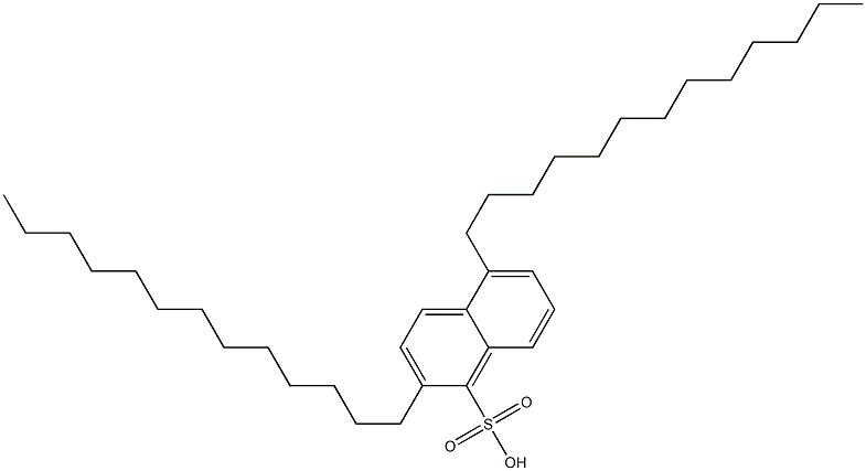 2,5-Ditridecyl-1-naphthalenesulfonic acid,,结构式