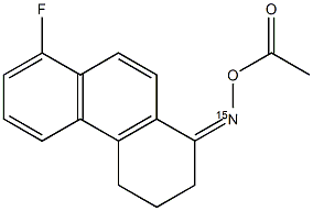 8-Fluoro-3,4-dihydrophenanthren-1(2H)-one O-acetyl(15N)oxime Structure