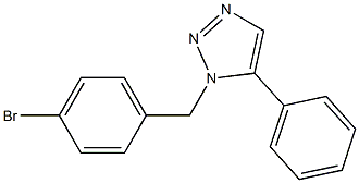 1-(4-Bromobenzyl)-5-phenyl-1H-1,2,3-triazole Struktur