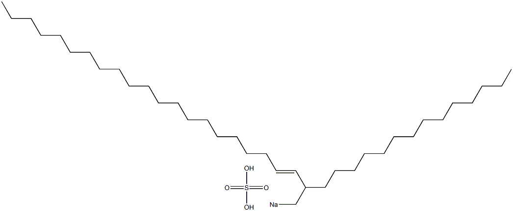 Sulfuric acid 2-tetradecyl-3-tricosenyl=sodium ester salt Struktur