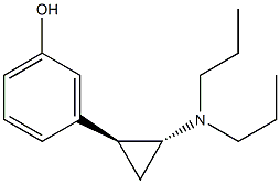 3-[(1S,2R)-2-Dipropylaminocyclopropyl]phenol,,结构式