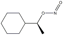 (-)-Nitrous acid (S)-1-cyclohexylethyl ester Struktur