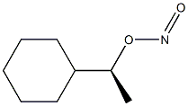 (-)-Nitrous acid (S)-1-cyclohexylethyl ester Structure