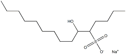 6-Hydroxypentadecane-5-sulfonic acid sodium salt 结构式