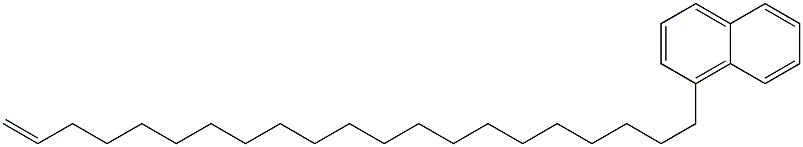 1-(20-ヘニコセニル)ナフタレン 化学構造式