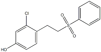 3-Chloro-4-(2-phenylsulfonylethyl)phenol