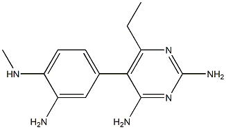 2,4-Diamino-6-ethyl-5-(3-amino-4-(methylamino)phenyl)pyrimidine Structure