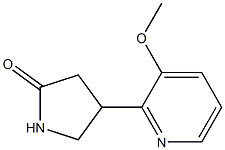 4-(3-Methoxy-2-pyridinyl)pyrrolidin-2-one Structure