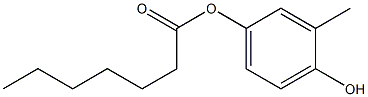ヘプタン酸4-ヒドロキシ-3-メチルフェニル 化学構造式