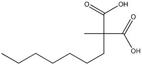 Heptylmethylmalonic acid,,结构式