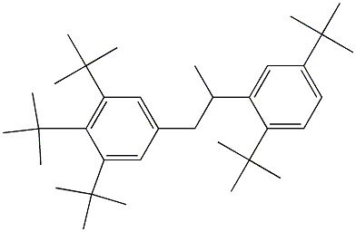 1-(3,4,5-Tri-tert-butylphenyl)-2-(2,5-di-tert-butylphenyl)propane,,结构式