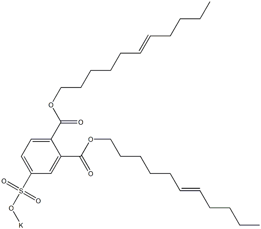 4-(Potassiosulfo)phthalic acid di(6-undecenyl) ester Structure