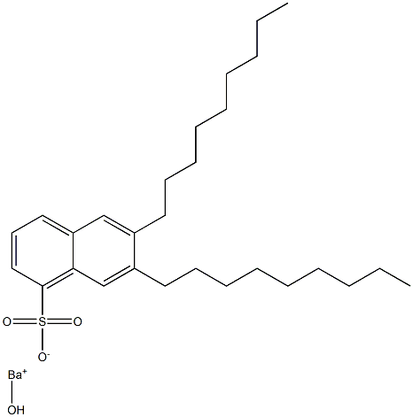6,7-Dinonyl-1-naphthalenesulfonic acid hydroxybarium salt 结构式