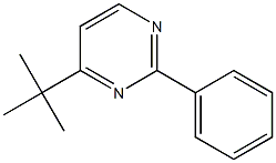 2-Phenyl-4-tert-butylpyrimidine Struktur