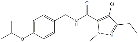 4-Chloro-5-ethyl-2-methyl-N-[4-(isopropyloxy)benzyl]-2H-pyrazole-3-carboxamide