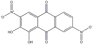 1,2-Dihydroxy-3,7-dinitroanthraquinone 结构式