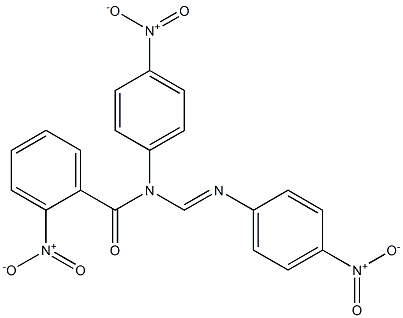 N1-(2-Nitrobenzoyl)-N1,N2-bis(4-nitrophenyl)formamidine,,结构式