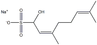 (2Z)-1-Hydroxy-3,7-dimethyl-2,6-octadiene-1-sulfonic acid sodium salt