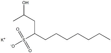 2-ヒドロキシウンデカン-4-スルホン酸カリウム 化学構造式