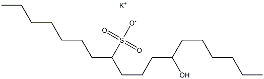 12-ヒドロキシオクタデカン-8-スルホン酸カリウム 化学構造式