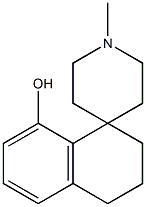 3,4-Dihydro-1'-methylspiro[naphthalene-1(2H),4'-piperidin]-8-ol,,结构式