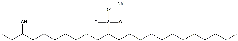 4-ヒドロキシテトラコサン-12-スルホン酸ナトリウム 化学構造式