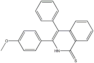 3-(4-Methoxyphenyl)-4-phenyl-1(2H)-isoquinolinethione Structure